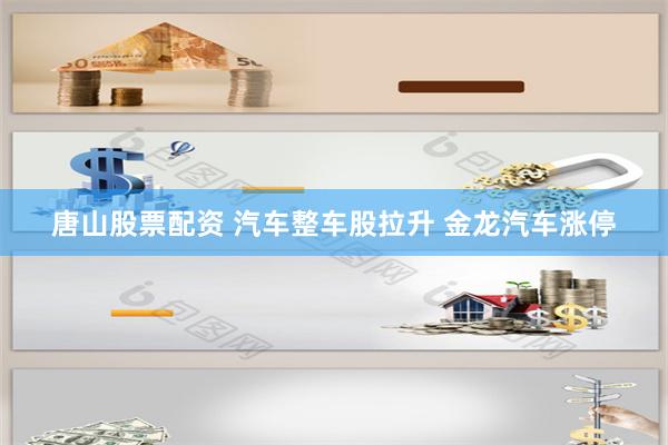 唐山股票配资 汽车整车股拉升 金龙汽车涨停