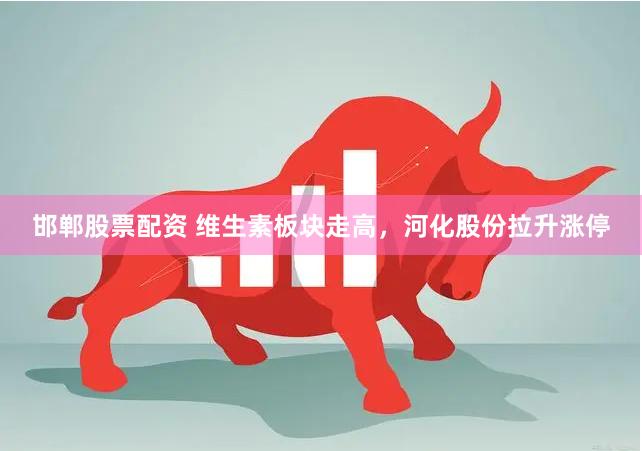 邯郸股票配资 维生素板块走高，河化股份拉升涨停